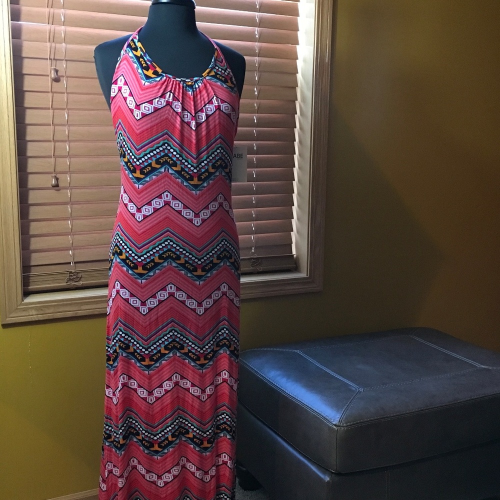 BABE Society Tribal Maxi Dress Size Small NWT